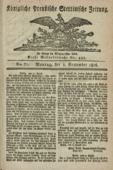 Königliche Preußische Stettinische Zeitung. 1816, No. 71 (2 September)