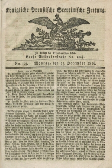 Königliche Preußische Stettinische Zeitung. 1816, No. 103 (23 December)
