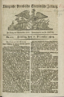 Königliche Preußische Stettinische Zeitung. 1819, No. 101 (17 December)