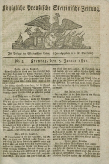 Königliche Preußische Stettinische Zeitung. 1821, No. 2 (5 Januar) + dod.