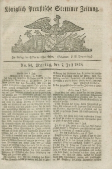 Königlich Preußische Stettiner Zeitung. 1828, No. 54 (7 Juli) + dod.