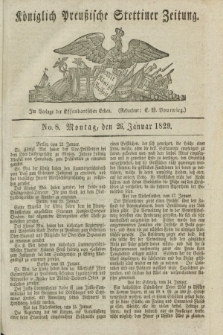 Königlich Preußische Stettiner Zeitung. 1829, No. 8 (26 Januar)