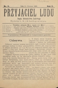 Przyjaciel Ludu : organ Stronnictwa Ludowego. 1898, nr 11