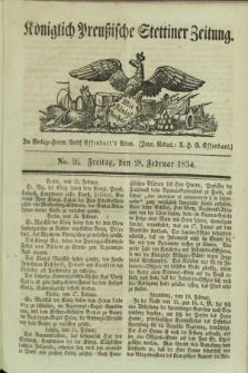 Königlich Preußische Stettiner Zeitung. 1834, No. 26 (28 Februar)