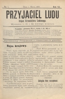 Przyjaciel Ludu : organ Stronnictwa Ludowego. 1899, nr 7