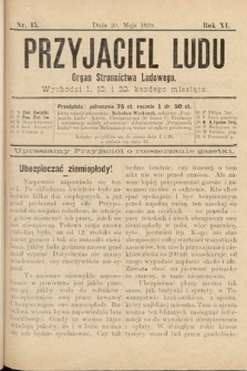Przyjaciel Ludu : organ Stronnictwa Ludowego. 1899, nr 15
