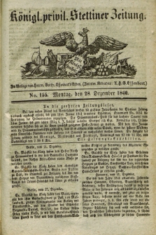 Königl. privil. Stettiner Zeitung. 1840, No. 155 (28 Dezember)