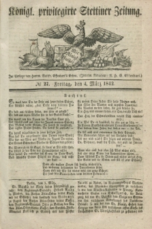 Königl. privilegirte Stettiner Zeitung. 1842, № 27 (4 März) + dod.