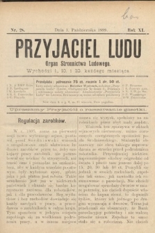 Przyjaciel Ludu : organ Stronnictwa Ludowego. 1899, nr 28