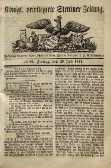 Königl. privilegirte Stettiner Zeitung. 1842, № 90 (29 Juli) + dod.