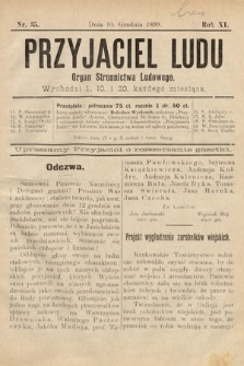 Przyjaciel Ludu : organ Stronnictwa Ludowego. 1899, nr 35