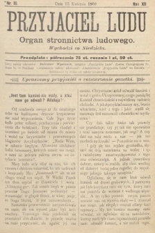 Przyjaciel Ludu : organ Stronnictwa Ludowego. 1900, nr 16