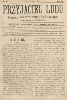 Przyjaciel Ludu : organ Stronnictwa Ludowego. 1900, nr 19