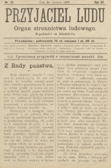 Przyjaciel Ludu : organ Stronnictwa Ludowego. 1900, nr 26