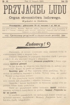 Przyjaciel Ludu : organ Stronnictwa Ludowego. 1900, nr 46