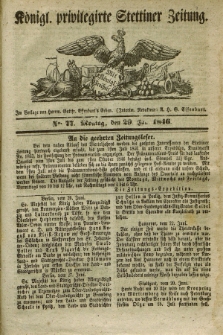 Königl. privilegirte Stettiner Zeitung. 1846, No. 77 (29 Juni) + dod.