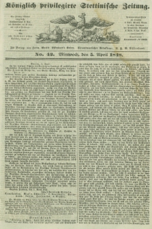 Königlich privilegirte Stettinische Zeitung. 1848, No. 43 (5 April) + dod.