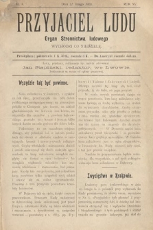 Przyjaciel Ludu : organ Stronnictwa Ludowego. 1903, nr 8