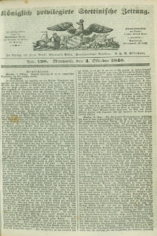 Königlich privilegirte Stettinische Zeitung. 1848, No. 198 (4 Oktober) + dod.