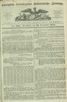 Königlich privilegirte Stettinische Zeitung. 1848, No. 234 (15 November) + dod.
