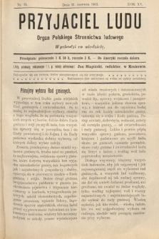 Przyjaciel Ludu : organ Polskiego Stronnictwa Ludowego. 1903, nr 25