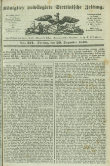 Königlich privilegirte Stettinische Zeitung. 1848, No. 271 (29 Dezember) + dod.