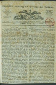 Königlich privilegirte Stettinische Zeitung. 1849, No. 1 (2 Januar) + dod.