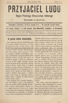 Przyjaciel Ludu : organ Polskiego Stronnictwa Ludowego. 1903, nr 28