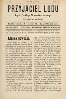 Przyjaciel Ludu : organ Polskiego Stronnictwa Ludowego. 1903, nr 29