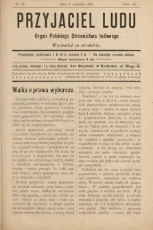 Przyjaciel Ludu : organ Polskiego Stronnictwa Ludowego. 1903, nr 31