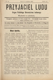 Przyjaciel Ludu : organ Polskiego Stronnictwa Ludowego. 1903, nr 39