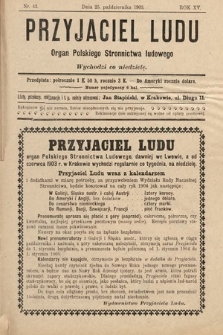 Przyjaciel Ludu : organ Polskiego Stronnictwa Ludowego. 1903, nr 43