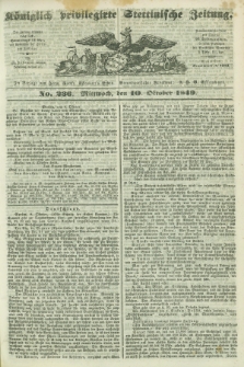 Königlich privilegirte Stettinische Zeitung. 1849, No. 236 (10 October) + dod.
