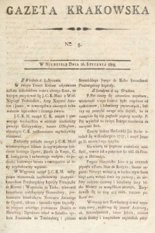 Gazeta Krakowska. 1803, nr 5