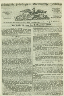 Königlich privilegirte Stettinische Zeitung. 1849, No. 286 (7 Dezember) + dod.