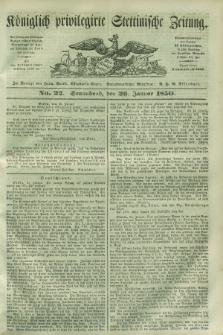 Königlich privilegirte Stettinische Zeitung. 1850, No. 22 (26 Januar) + dod.