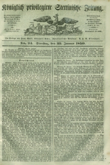 Königlich privilegirte Stettinische Zeitung. 1850, No. 24 (29 Januar) + dod.