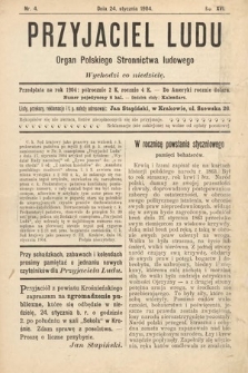 Przyjaciel Ludu : organ Polskiego Stronnictwa Ludowego. 1904, nr 4