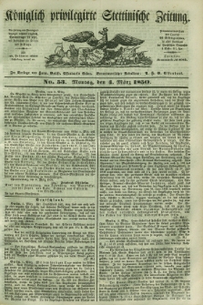 Königlich privilegirte Stettinische Zeitung. 1850, No. 53 (4 März) + dod.