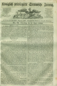 Königlich privilegirte Stettinische Zeitung. 1850, No. 76 (2 April) + dod.