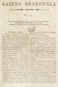 Gazeta Krakowska. 1803, nr 13