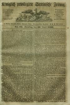 Königlich privilegirte Stettinische Zeitung. 1850, No. 94 (23 April) + dod.