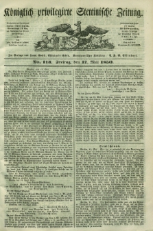 Königlich privilegirte Stettinische Zeitung. 1850, No. 113 (17 Mai) + dod.