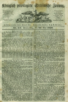 Königlich privilegirte Stettinische Zeitung. 1850, No. 117 (23 Mai) + dod.