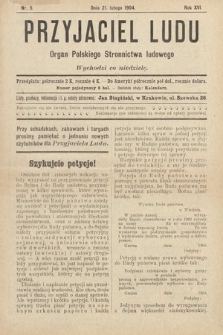 Przyjaciel Ludu : organ Polskiego Stronnictwa Ludowego. 1904, nr 8