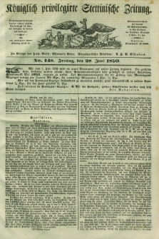 Königlich privilegirte Stettinische Zeitung. 1850, No. 148 (28 Juni) + dod.