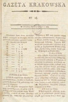 Gazeta Krakowska. 1803, nr 18