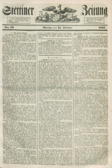 Stettiner Zeitung. 1853, No. 43 (21 Februar)