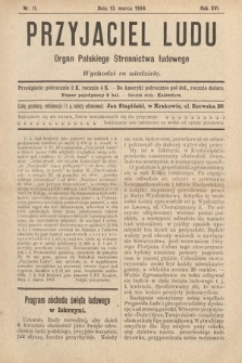 Przyjaciel Ludu : organ Polskiego Stronnictwa Ludowego. 1904, nr 11