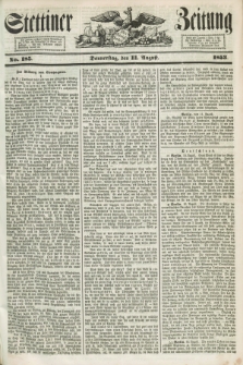 Stettiner Zeitung. 1853, No. 185 (11 August)